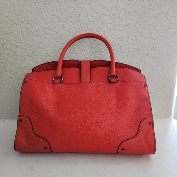 Like New Coach Mercer Red/Orange Leather Shoulder Bag - Picture 5 of 17